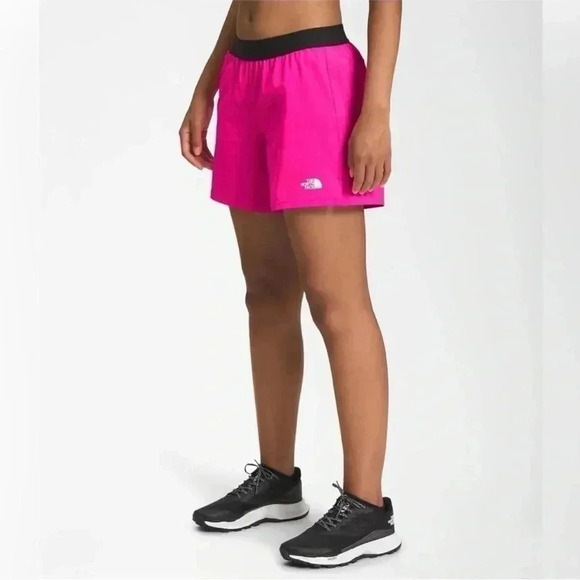 THE NORTH FACE Short Women Pink Glow Size Large Wonder Shorts NWT - Picture 5 of 9